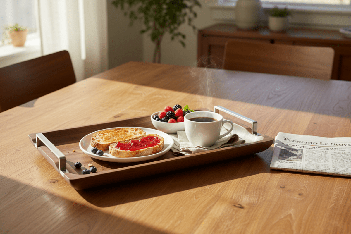 Luxe Walnut Tray – Premium Serving Tray - Verve & VerseLuxe Walnut Tray – Premium Serving Tray