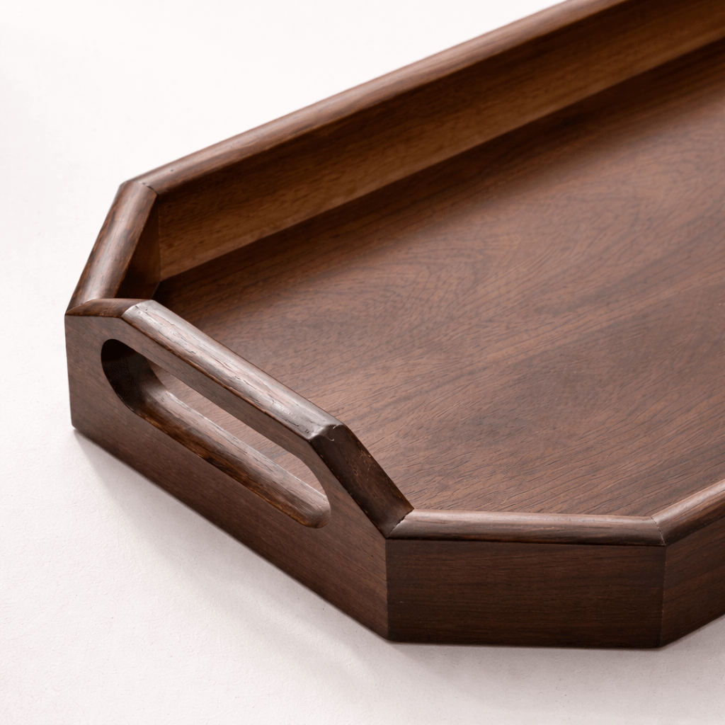 Octagonal Walnut Tray - Verve & VerseOctagonal Walnut Tray