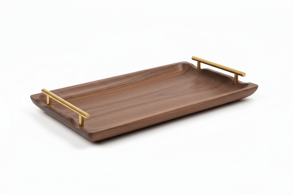 Luxe Walnut Tray – Premium Serving Tray - Verve & VerseLuxe Walnut Tray – Premium Serving Tray