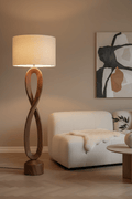 LUMINA Sculptural Wooden Floor Lamp - Verve & VerseLUMINA Sculptural Wooden Floor Lamp
